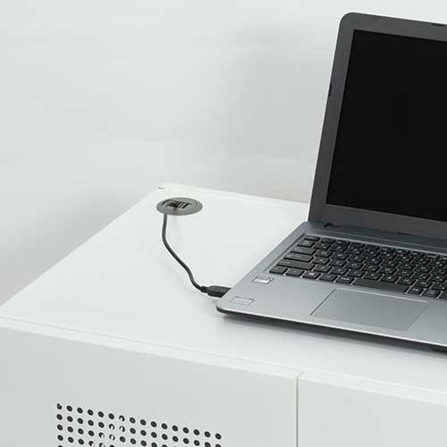 タブレット保管庫 22台収納/ホワイト PTB-22W