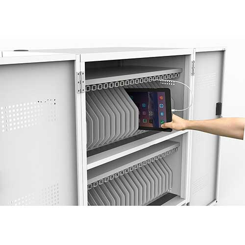 タブレット保管庫 44台収納/ホワイト PTB-44W