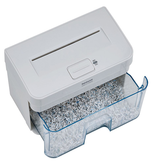 ナカバヤシ パーソナルシュレッダ デスクトップ ライトグレー NSE-DTM02LG