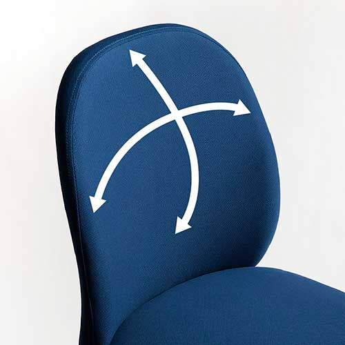 ナカバヤシ ポケットコイル抗菌チェア/ネイビー RZC-801NB