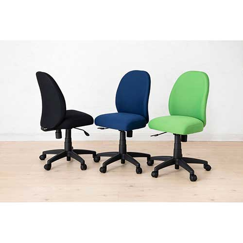 ナカバヤシ ポケットコイル抗菌チェア/ネイビー RZC-801NB