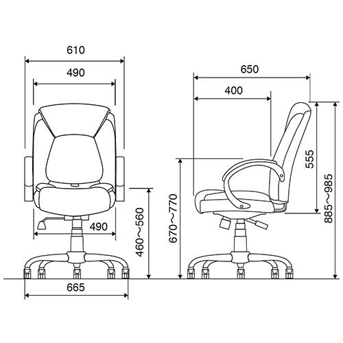 ナカバヤシ サポートクッションエグゼクティブチェア/グレー CCF-601-GY