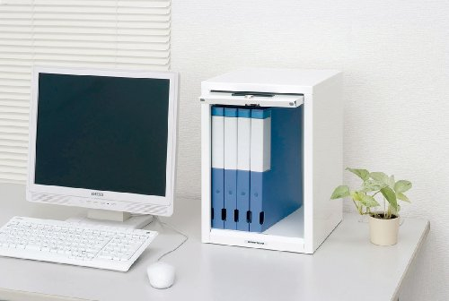ナカバヤシ セキュリティファイルボックス シロ AL-S100【マイナンバー推奨商品】