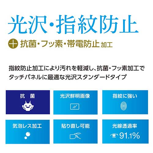 Surface Go2 Surface Go 対応液晶保護フィルム 光沢・指紋防止 〔抗菌加工〕 TBF-SFG20FLS (tm)