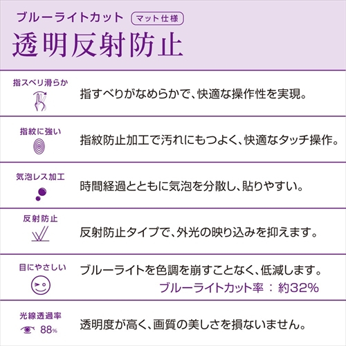 ナカバヤシ SurfacePro2017用フィルムBLカット透明反射防止 TBF-SFP17FLGCBC (tm)
