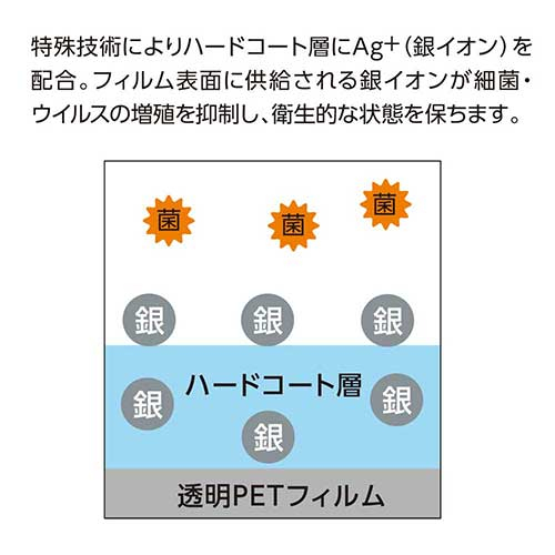 ナカバヤシ iPadPro12.9インチ2020用 抗菌・抗ウイルスフィルム TBF-IPP202FLKAV (tm)