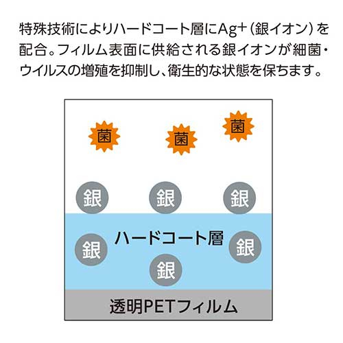 ナカバヤシ iPadPro12.9インチ2020用 抗菌・抗ウイルスフィルム TBF-IPP202FLKAV (tm)
