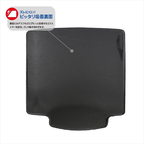 ナカバヤシ リストレスト一体型マウスパッド/ペンホルダー付キ/ブラック MUP-922BK (tm)