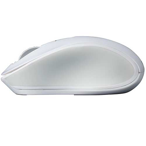 BT5 静音3ボタンBlueLEDマウス/ホワイト MUS-BKT174W　(tm)　