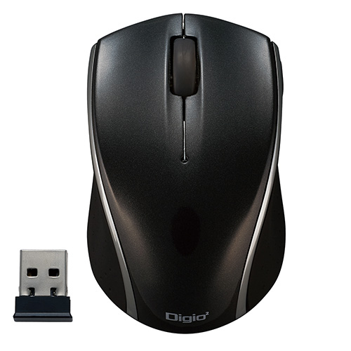 ナカバヤシ 小型無線3ボタンBlueLEDマウス MUS-RKT160BK ブラック (tm)