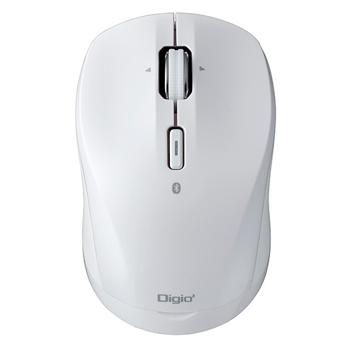 ナカバヤシ 高速スクロール 小型Bluetooth静音3ボタンBlue LEDマウス MUS-BKT163W ホワイト (tm)