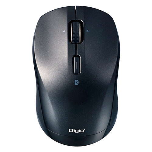 ナカバヤシ 高速スクロール 小型Bluetooth静音3ボタンBlue LEDマウス MUS-BKT163BK ブラック (tm)