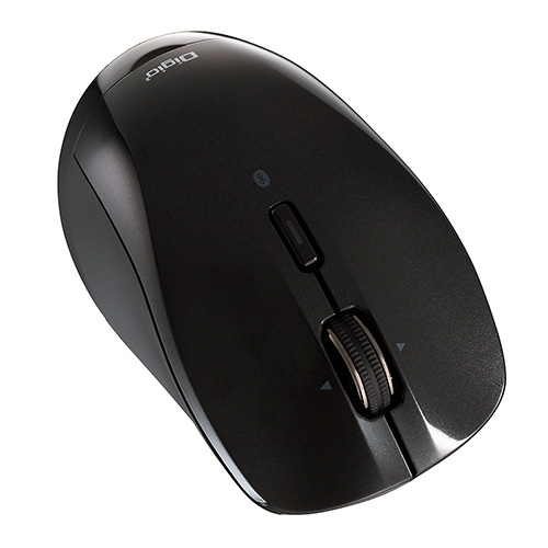 ナカバヤシ 高速スクロール 小型Bluetooth静音3ボタンBlue LEDマウス MUS-BKT163BK ブラック (tm)