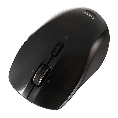 ナカバヤシ 高速スクロール 小型Bluetooth静音3ボタンBlue LEDマウス MUS-BKT163BK ブラック (tm)