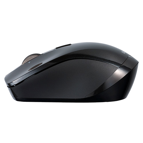 ナカバヤシ 高速スクロール 小型Bluetooth静音3ボタンBlue LEDマウス MUS-BKT163BK ブラック (tm)