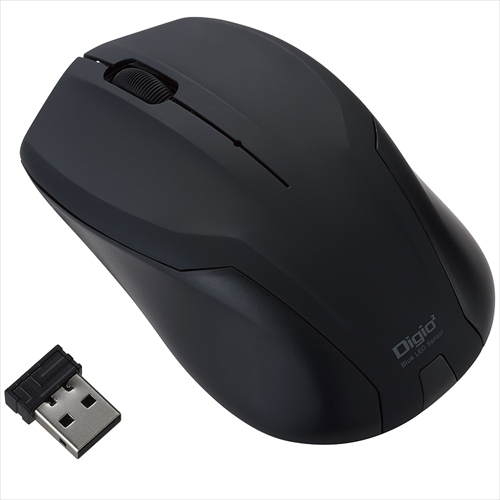 ナカバヤシ 無線静音3ボタンBlueLEDマウス ブラック MUS-RKT125BK (tm)