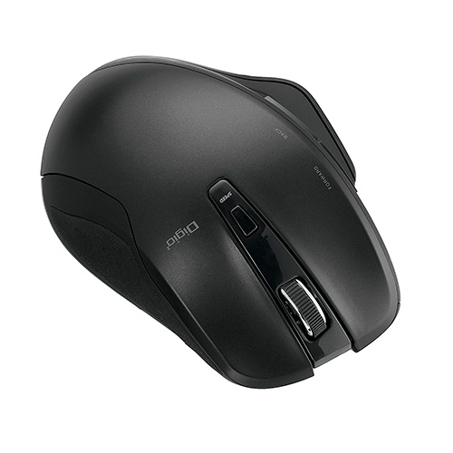 ナカバヤシ Digio2 無線静音5ボタンBlue LEDマウス MUS-RKF155BK ブラック (tm)