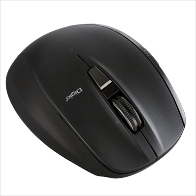 高速スクロールホイール搭載<神速>シリーズBluetooth静音5ボタンBlueLEDマウス/ブラック MUS-BKF165BK (tm)