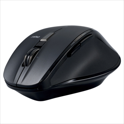 高速スクロールホイール搭載<神速>シリーズBluetooth静音5ボタンBlueLEDマウス/ブラック MUS-BKF165BK (tm)