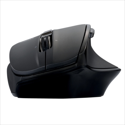 高速スクロールホイール搭載<神速>シリーズBluetooth静音5ボタンBlueLEDマウス/ブラック MUS-BKF165BK (tm)