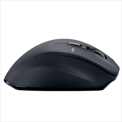 高速スクロールホイール搭載<神速>シリーズBluetooth静音5ボタンBlueLEDマウス/ブラック MUS-BKF165BK (tm)