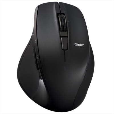 高速スクロールホイール搭載<神速>シリーズBluetooth静音5ボタンBlueLEDマウス/ブラック MUS-BKF165BK (tm)