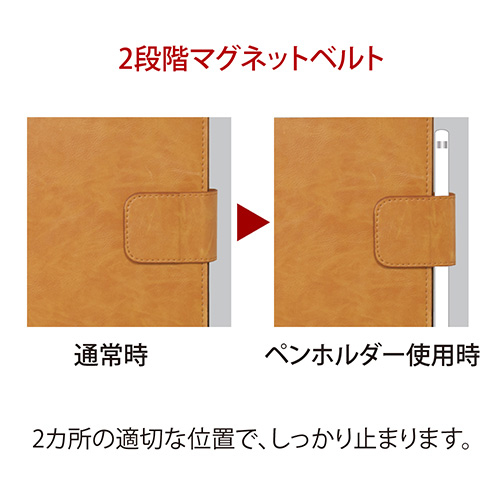 Digio2 iPad 10.2inch 2019用 PUレザージャケット TBC-IP1908BK ブラック (tm)