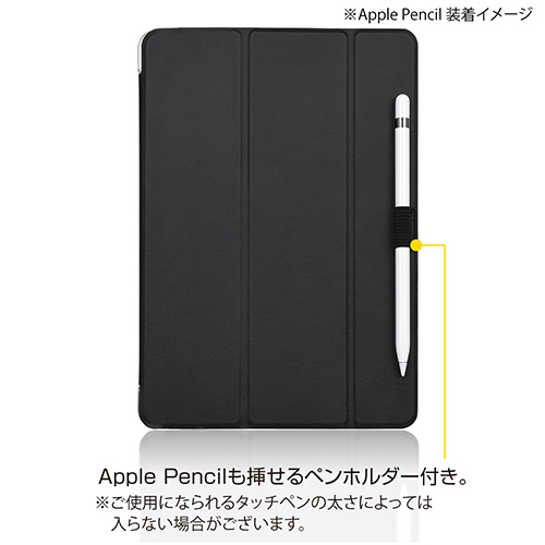 Digio2 iPad 10.2inch 2019用 軽量ハードケースカバー TBC-IP1900BK ブラック (tm)