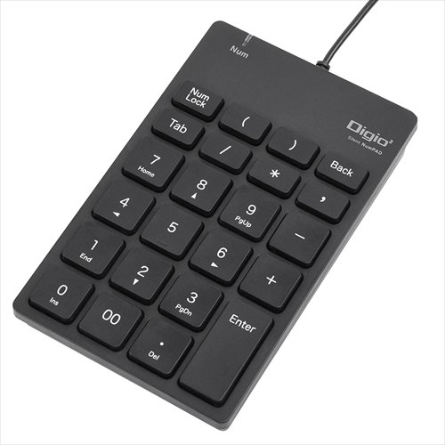 ナカバヤシ 有線静音テンキー/ブラック TNK-SU228BK (tm)