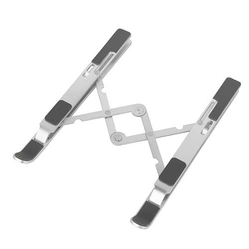 折りたたみノートPC・タブレットスタンド アルミ/シルバー NPA-001SL (tm)