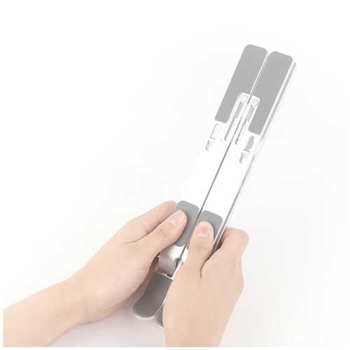 折りたたみノートPC・タブレットスタンド アルミ/シルバー NPA-001SL (tm)