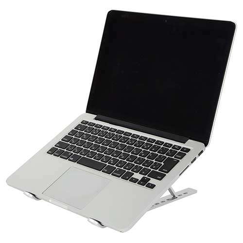 折りたたみノートPC・タブレットスタンド アルミ/シルバー NPA-001SL (tm)