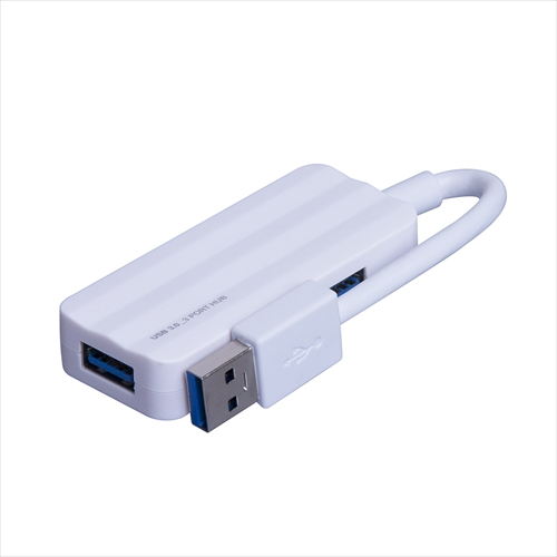 ナカバヤシ 3ポートUSB3.0ハブホワイト UH-3083W (tm)