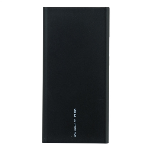 ナカバヤシ USB2.0AC7ポートハブブラック UH-2434BK　(tm)　