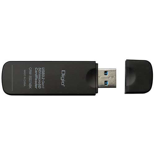 USB3.2Gen1(3.0) SDカードリーダー/ブラック CRW-3SD74BK (tm)
