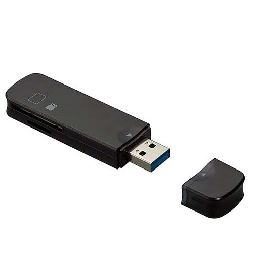 USB3.2Gen1(3.0) SDカードリーダー/ブラック CRW-3SD74BK (tm)