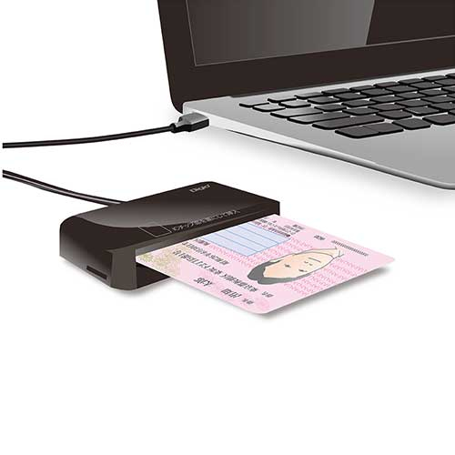 マイナンバーカード&micoroSDカードリーダー ブラック CRW-ICMSD77BK (tm)