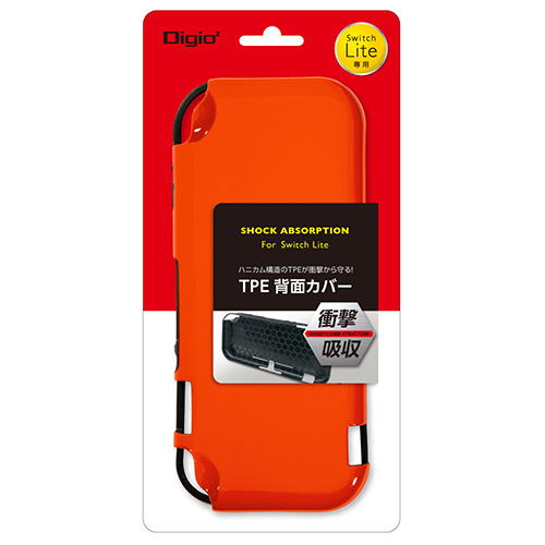 Digio2 ニンテンドー Switch Lite用 TPE 背面カバー SZC-SWL06R レッド (tm)