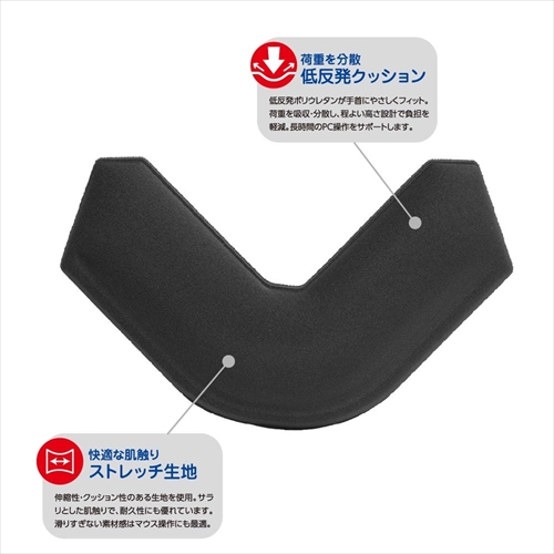 ナカバヤシ リストレストコーナー/ブラック WR-711BK (tm)