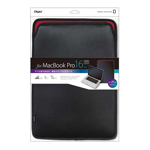 MacBookPro16用スリップインケース/ブラック SZC-MP6103BK (tm)