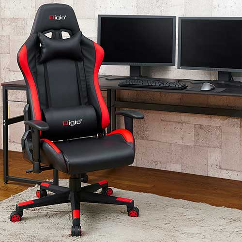 ナカバヤシ ゲーミングチェア/レッド GMC-101-R (tm)