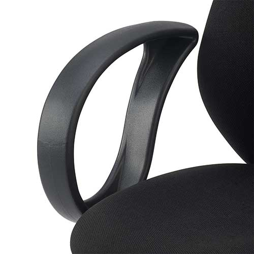 ナカバヤシ 高耐荷重チェア 肘付き/ブラック CKT-112-BK (tm)