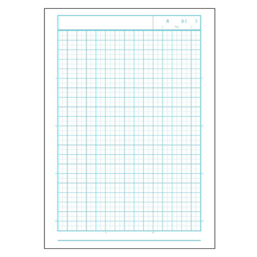 ナカバヤシ ロジカル・かるい学習帳・B5・自主学習帳5mmマス・OR NB51-JH5-OR
