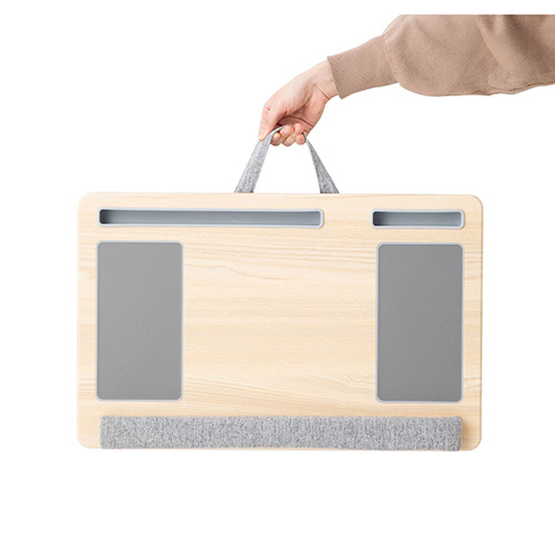 ナカバヤシ ノートPC・タブレット用ひざ上テーブル/ナチュラル木目 NPA-004NM (tm)