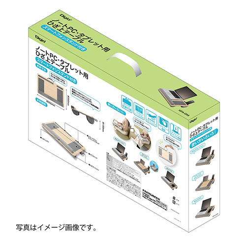 ナカバヤシ ノートPC・タブレット用ひざ上テーブル/ナチュラル木目 NPA-004NM (tm)