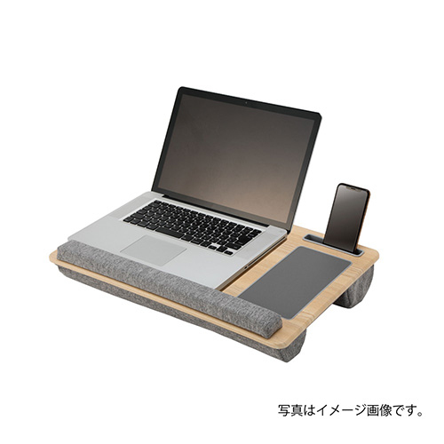 ナカバヤシ ノートPC・タブレット用ひざ上テーブル/ナチュラル木目 NPA-004NM (tm)