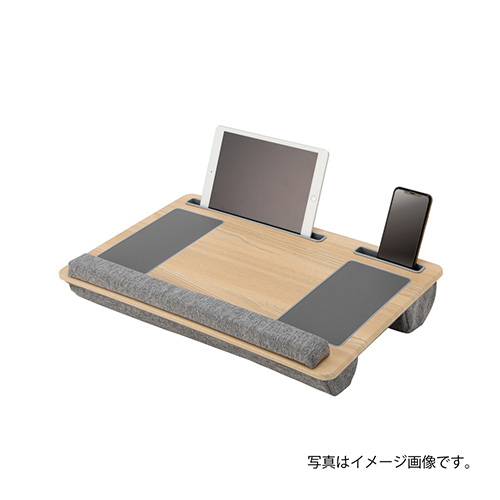 ナカバヤシ ノートPC・タブレット用ひざ上テーブル/ナチュラル木目 NPA-004NM (tm)