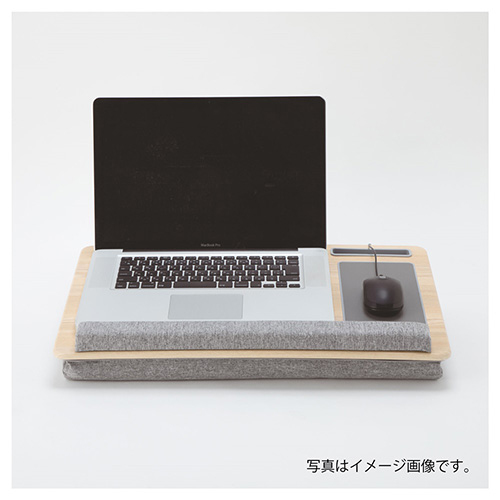 ナカバヤシ ノートPC・タブレット用ひざ上テーブル/ナチュラル木目 NPA-004NM (tm)