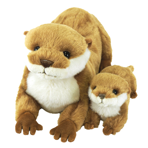 サンレモン　フラッフィーズ ぬいぐるみ S カワウソ BE  P-7002