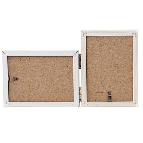 ナカバヤシ ツートン フォトフレーム L・チェキ 2面 ブルー F-TMS-111-2-B